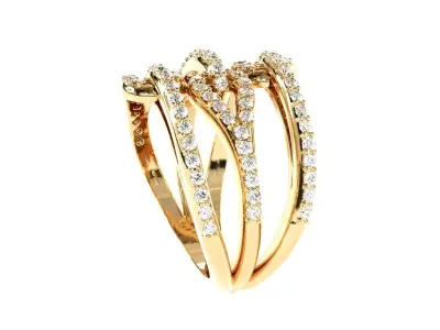 elegant fancy ring  3D print model