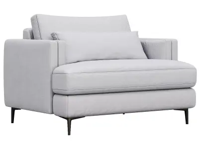 Sumner Sofa 126 By Arhaus 3D model
