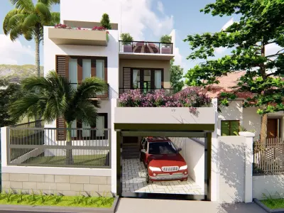 House 3d model 3D model modern design in philippines 3D model