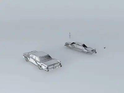 50s car 1 Free 3D model