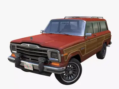 Jeep Wagoneer Low-poly 3D model