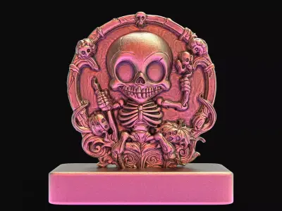 skull decoration  3D print model