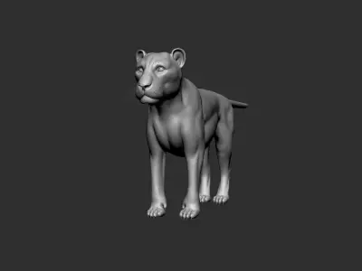 LION Model 3D model