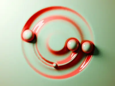 Physics Ball Loop Animation 3D model