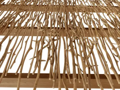 Branch crooked ceiling n1 3D model