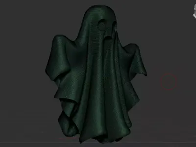 Cute Halloween Ghost - 3D Printable Halloween Decoration 3D print model