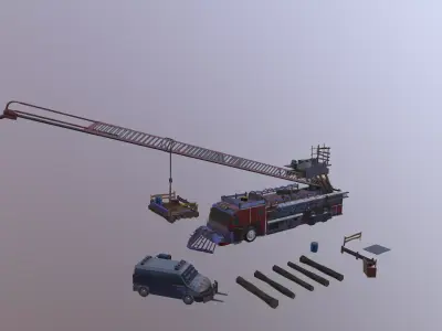 Apocalypse Teem Low-poly 3D model