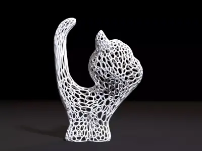 Figurine kitten 3D print model