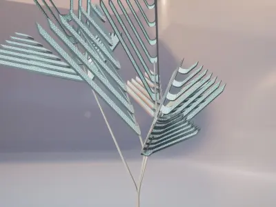 Conceptual shrub S1Cv1 Low-poly 3D model