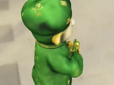 Lucky Clover  Low-poly 3D model