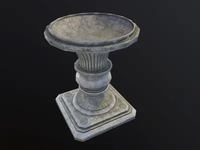 outdoor Vase Game Ready Low-poly 3D model