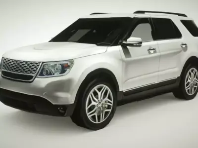 Generic SUV v7 Low-poly 3D model