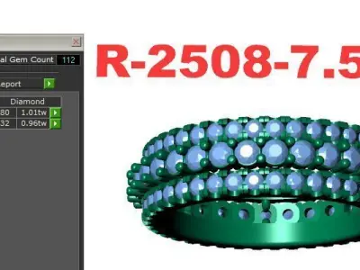 Band Ring 3D print model