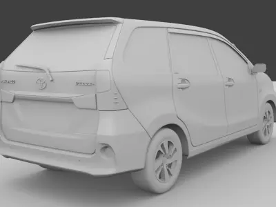 Toyota Grand New Veloz 2016 Low-poly 3D model