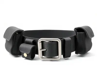 Tactical Utility Belt D Model Pack Low-poly 3D model