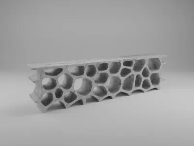 Low Voronoi Shelf 3D model