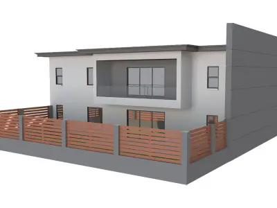 MODERN HOUSE Low-poly 3D model purchase