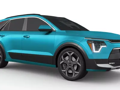 Kia Niro 2023 Low-poly 3D model