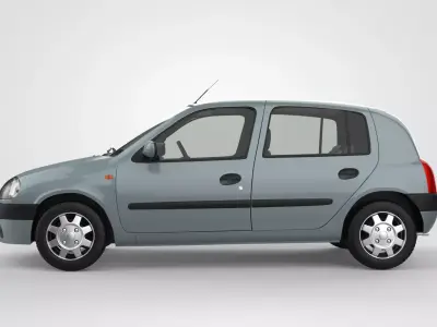 Renault Clio 2 Phase 1 HB 3D model