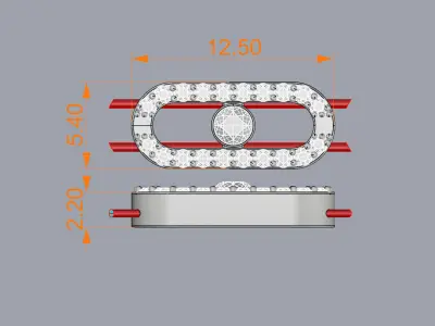 Messika Bracelet Jewelry Gold 3D print model