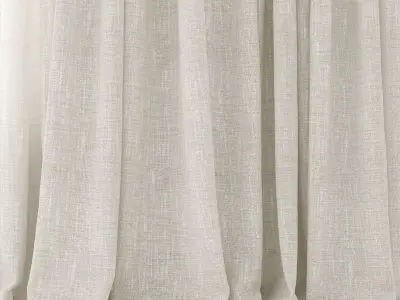 Curtains 47 Linen 3D model