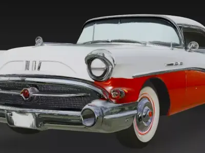 Buick Special 2 Door Sedan 1957 3D model 3D print model 3D print model