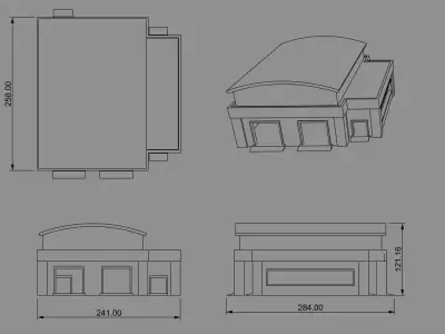 Diorama Garage  Diecast Garage 1 64 scale 3D print model