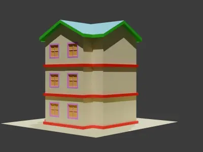Building 3d Model Free low-poly 3D model