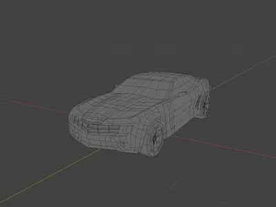Chevrolet Camaro 2010 Low Poly  Low-poly 3D model