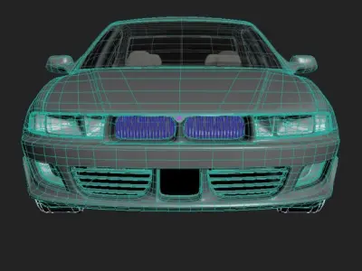 Mitsubishi Galant Sedan Car 3D model