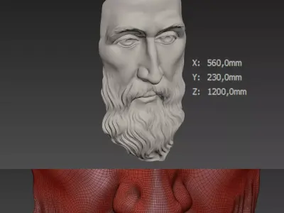 Decorative sculpture v3 3D model