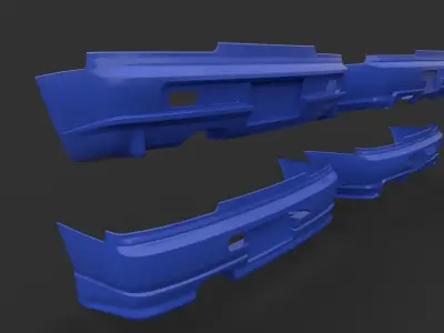 Body kit Skyline R34 Bumper rear 3D model