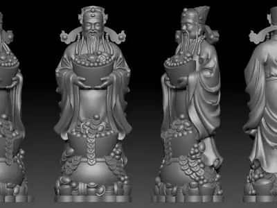 god of Wealth  3D print model