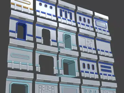 Ultimate Modular sci-fi  pack  3D model