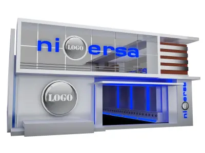 Exterior Design Tent Exhibition Stand a540b 3D model