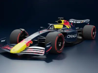 RedBull Formula 1 Car 3D model 3D model