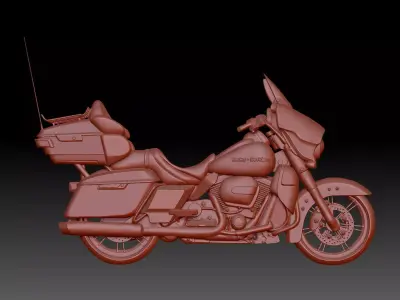 Motorcycle 3D print model