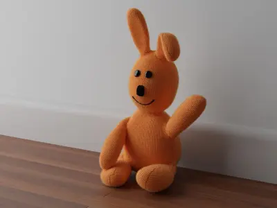 Cuddle Bunny Pet Puppet 3D model