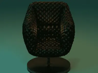 3D luxury couch 3D model