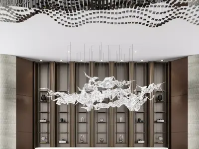 Lobby of luxury hotel for fstorm 3D model