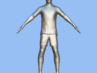 T-Pose Rigged Weghorst Netherlands Euro 2024 3D model