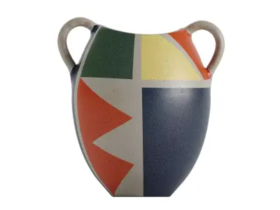 Krosselbach Fayence Ceramic Vase by Clare Zange 3D model
