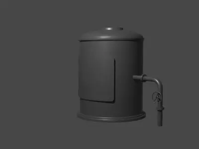 SCI FI BOILER Free 3D model