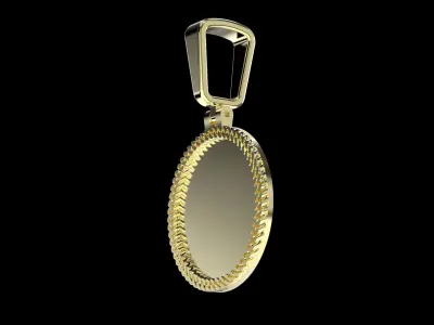 Cuban Links Pendant 1 Inch 3D print model