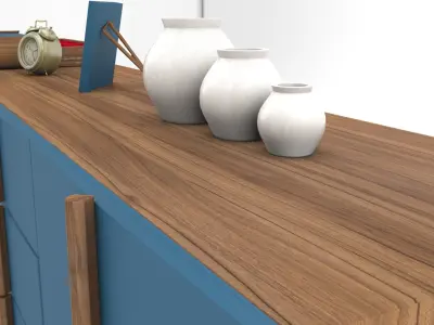 Modern Sideboard 3D Model 3D model