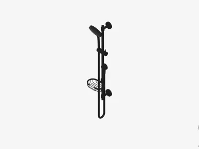 Shower - Rail - Luxury - Vivid - Premium Low-poly 3D model