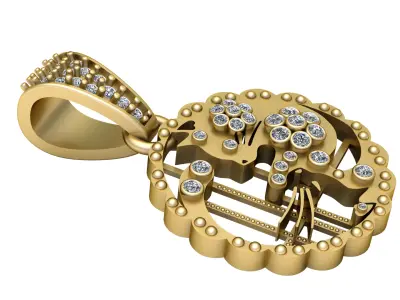 LUXURY DESIGNING PENDANT 3D PRINTABLE MODEL 3D print model