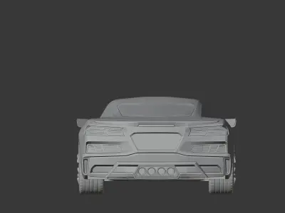 2025 corvette  Low-poly 3D model