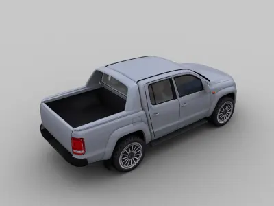 Volkswagen Amarok Low-poly 3D model