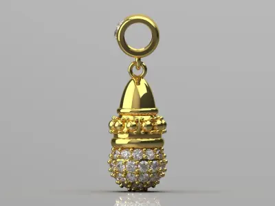 gold pendant jp0284 3D print model